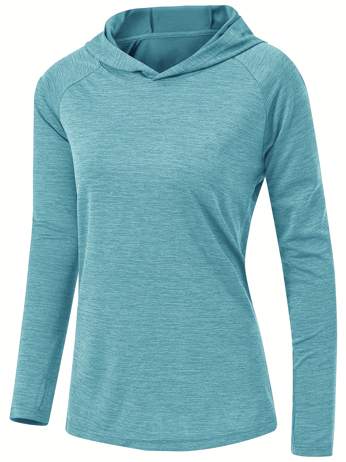 Womens Upf 50+ Sun Protection Hoodie Shirt, Long Sleeve Lightweight Fishing Hiking Outdoor UV Shirt, Women's Tops