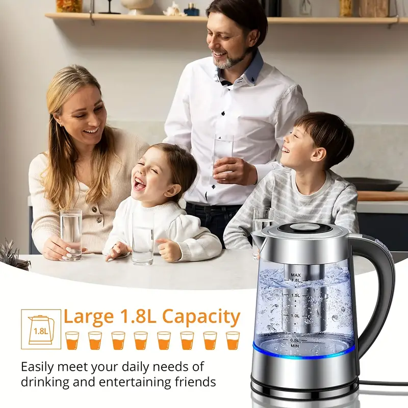Electric Kettle With 12 Temperature Settings And 24 Hour