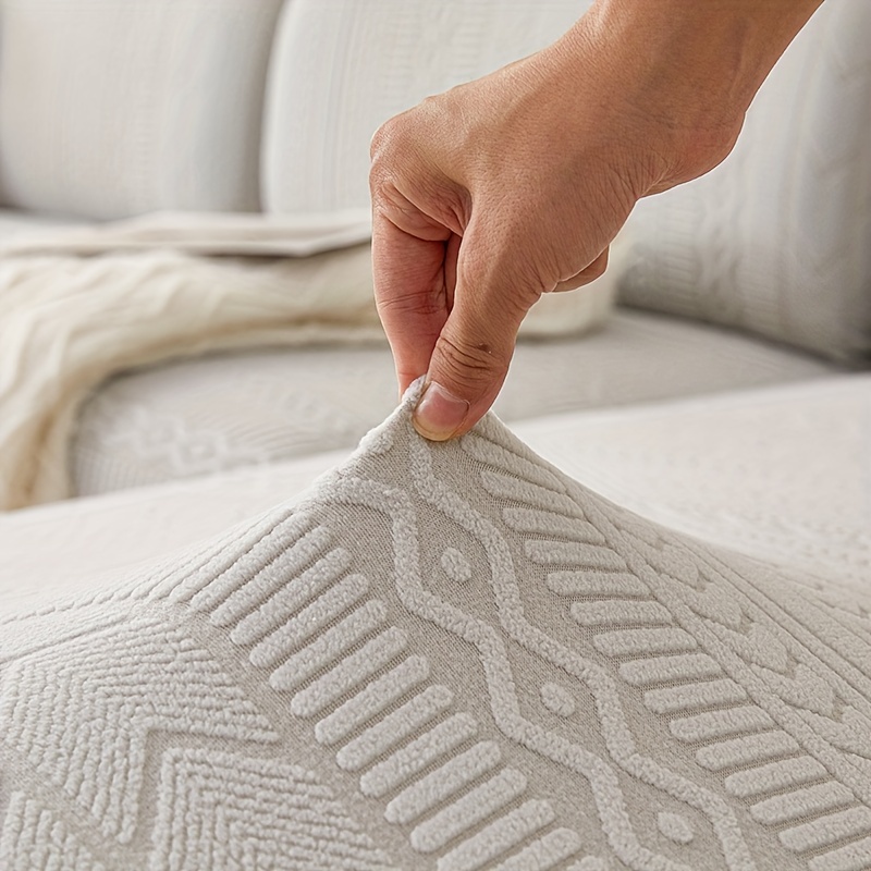 Boho Sofa Slipcover Non slip Gray Stripe Sofa Cover Couch - Temu