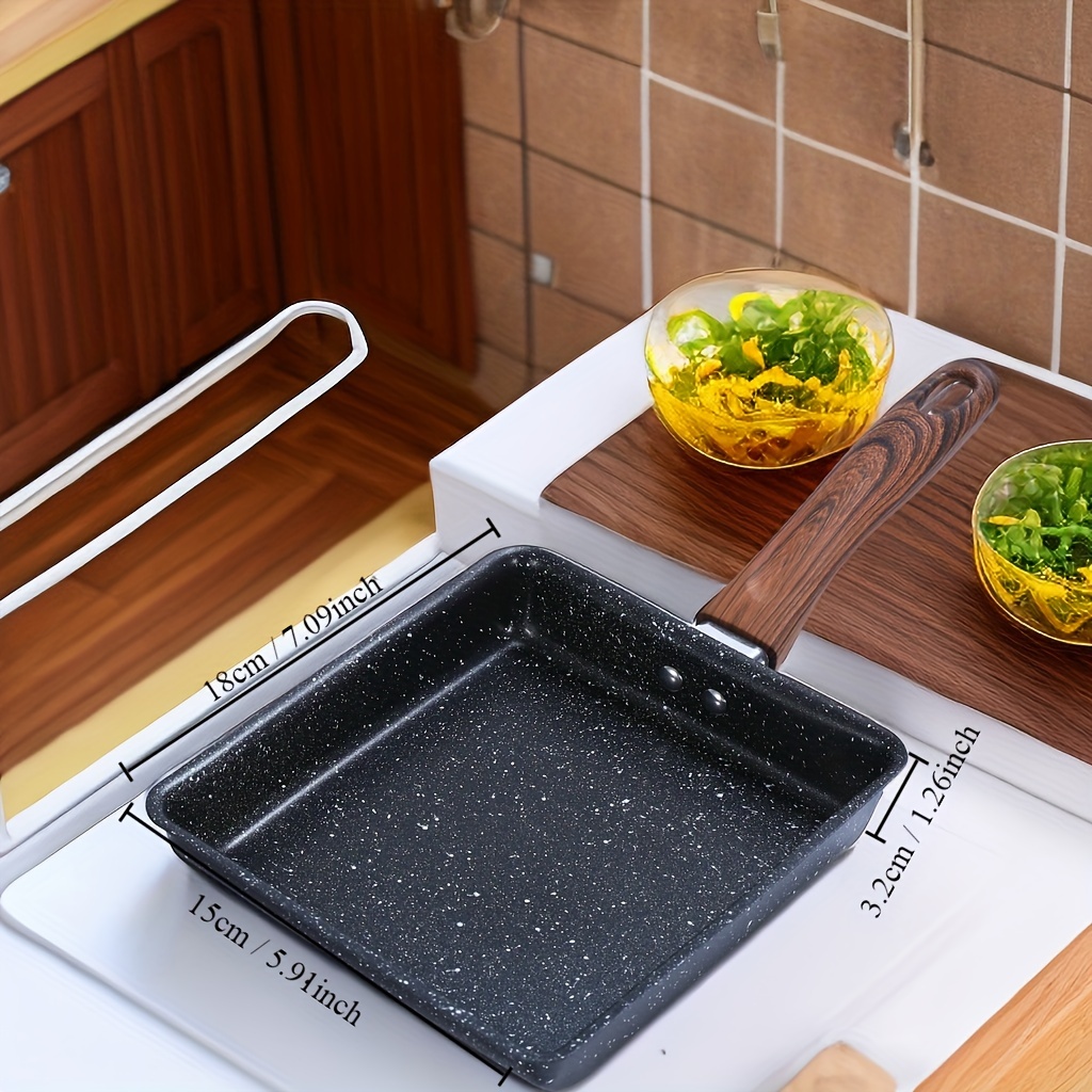 Aluminum Alloy Japanese Non-Stick Mini Frying Pan Tamagoyaki Omelettes  Saucepan Breakfast Pot Cookware Kitchen Cooking Tools