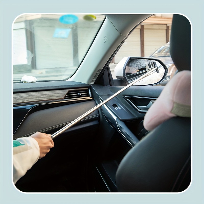 Car Rearview Mirror Small And Retractable Wiper Windshield - Temu