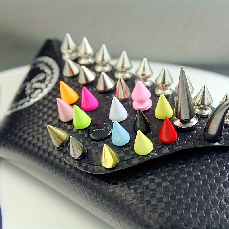 Bullet Cone Colored Studs And Spikes For Clothes Diy Handcraft