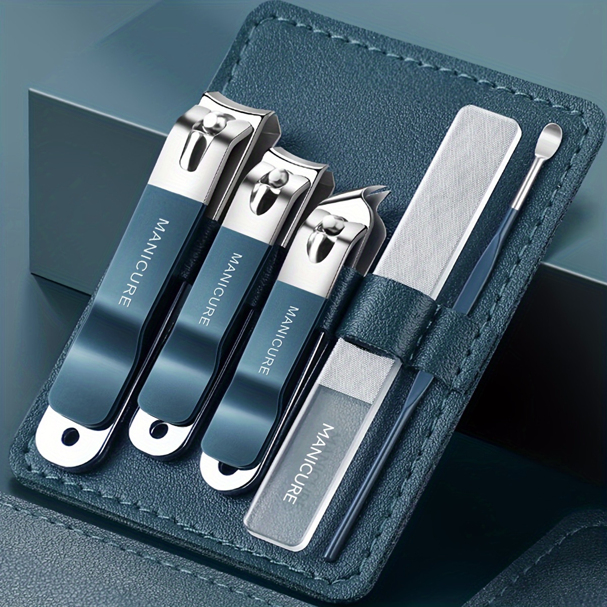 E-shop 5-teiliges Nagelknipser-Set, professionelles Maniküre-Pediküre-Set mit Nagelschneidern, Nagelknipsern Ohrlöffel für Männer, Frauen, Eltern