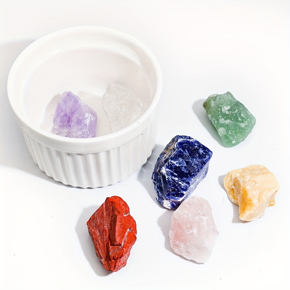 Natural 7 Crystal Mineral Set for Beginners