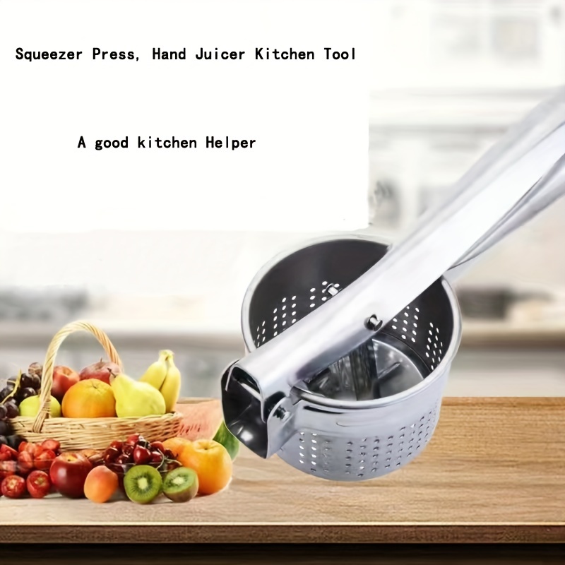 Stainless Steel Potato Ricer, Kitchen Tool of Manual Mashed Fruit Masher