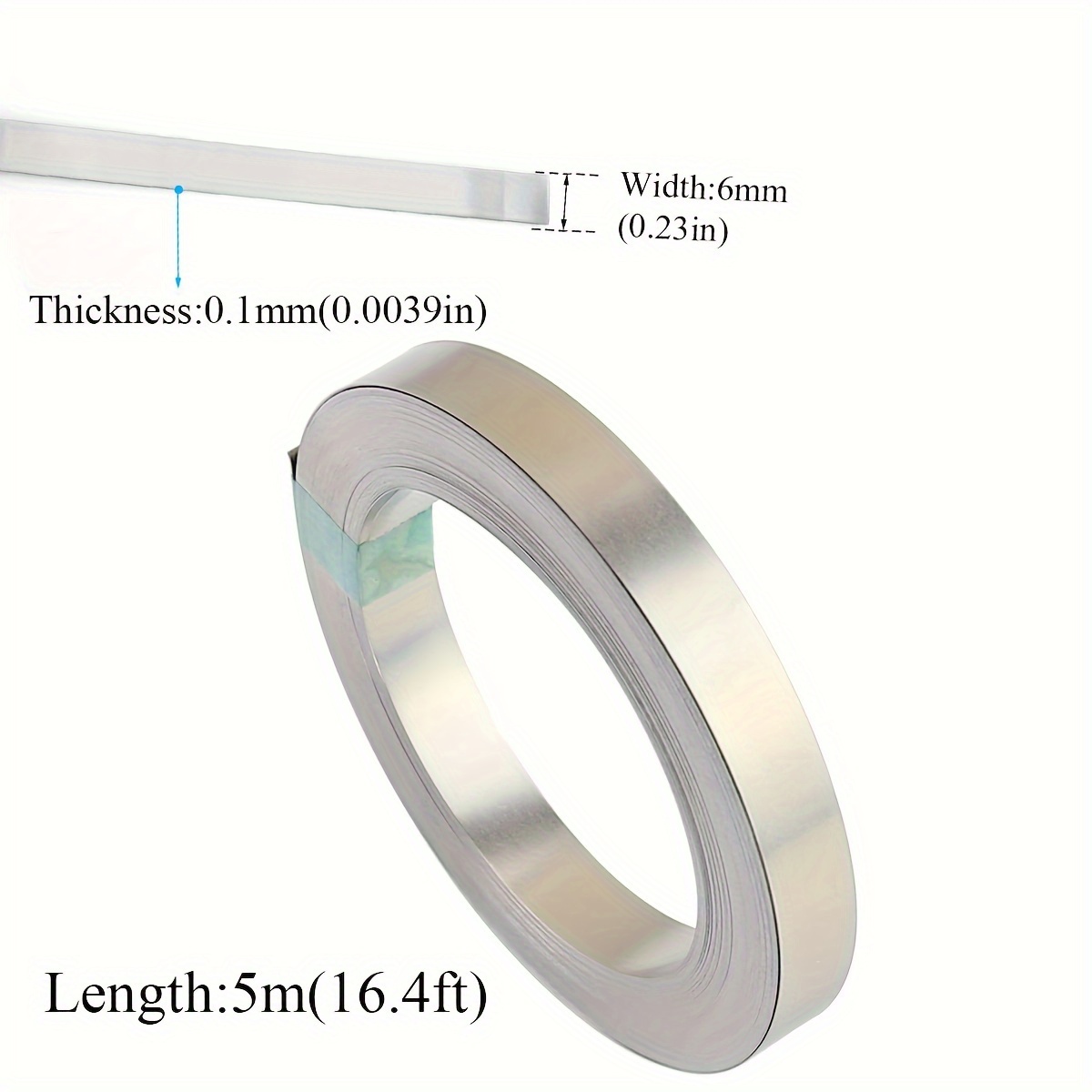 Strip 5m (16ft) 10m (32ft) 0.1 0.15mm Thickness Tape For 18650 Cell Battery Pack Spot Welding 1 Roll