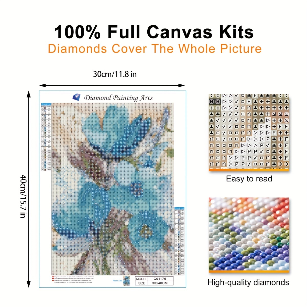 5D Diamond Painting Kits for Adults, DIY Full Drill Diamond Art Kits for  Kids, Cross Stitch Crystal Rhinestone Diamond Dotz for Home/Decor