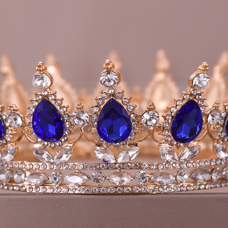 Liyinco Diadema di Cristallo da Donna Elegante Corona Lussuosa con Strass  Regina Diadema per La Celebrazione del Matrimonio Bar Mitzvah Festa di