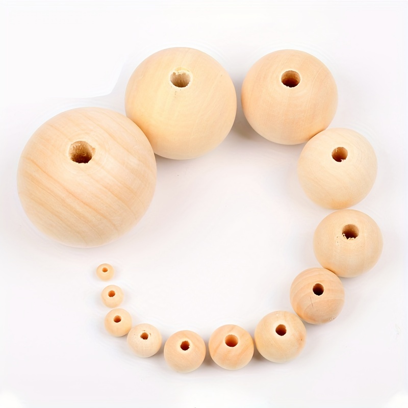 Ccb Single Hanging Large Hole Round Beads For Jewelry Making - Temu