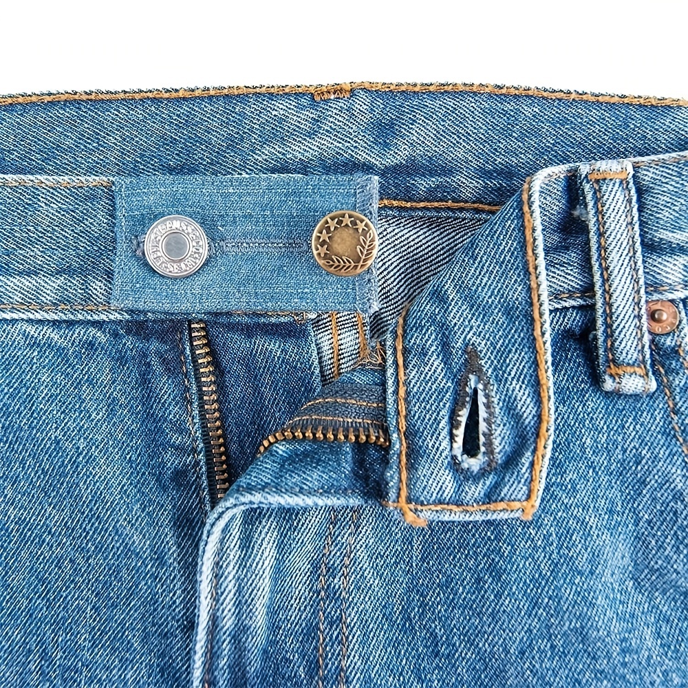 1pc Random Color Pant Extender Button, Adjustable Elastic Stretchable Jeans  Pant Waistband