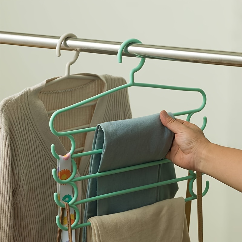 5-Layer Closet Storage Organizer for Pants, Towels, Scarves - Clothes Hangers