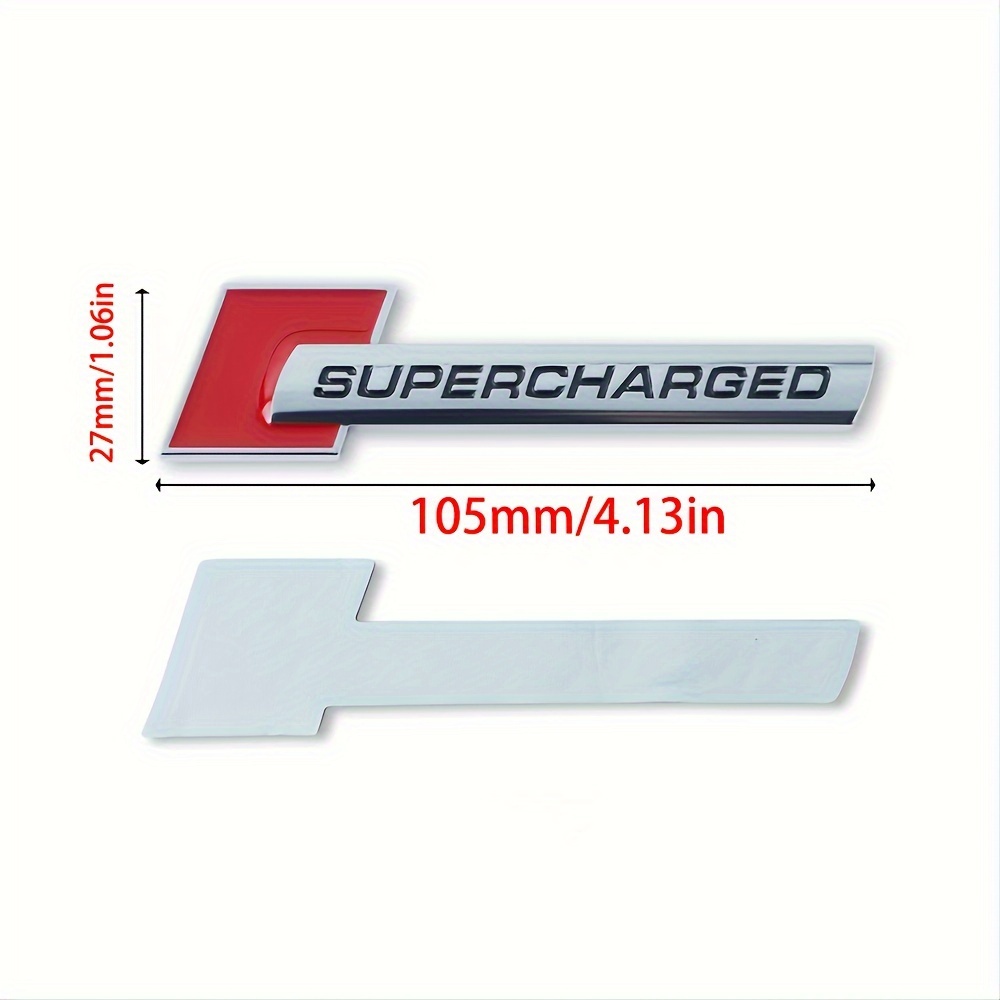 Supercharged Universal Emblem Autoaufkleber Autoabzeichen - Temu