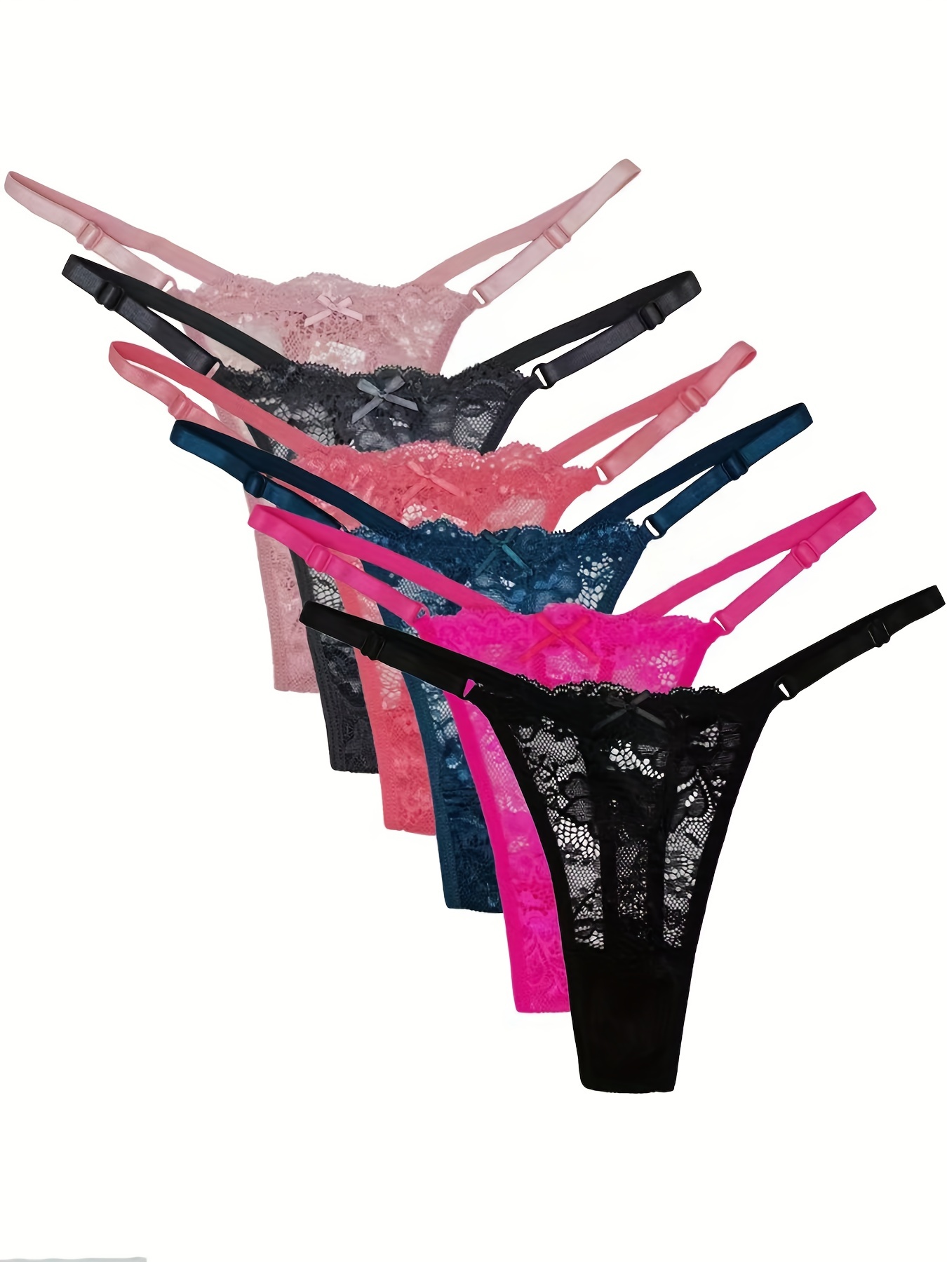 Women's Hot Floral Embroidery Thongs Ultra Thin See through - Temu France