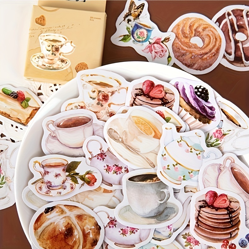 Life Daily Bread Milk Tea Sticker Cute Handbook Material - Temu