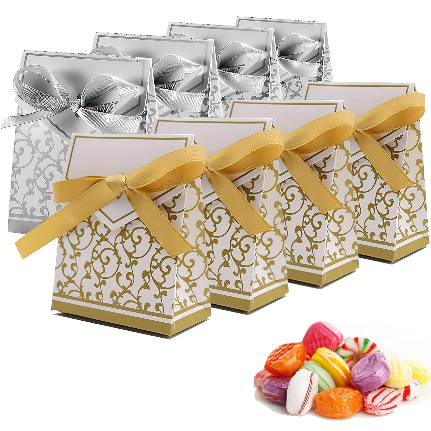 50-Pack 2x2x6 Clear Boxes - Plastic Gift Boxes for Macaron, Candy, Treats,  Wedding, Baby Shower, Birthday Party, Retail