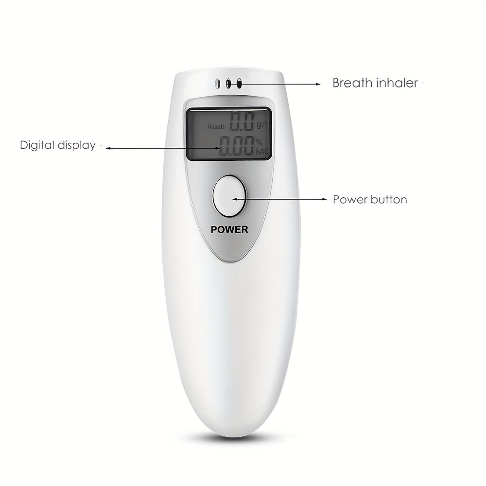 Digitaler Alkoholtester Atemalkoholtester Breathalyzer Breathalyser  Alkohol-Atemtester (ohne Batterie Geliefert)