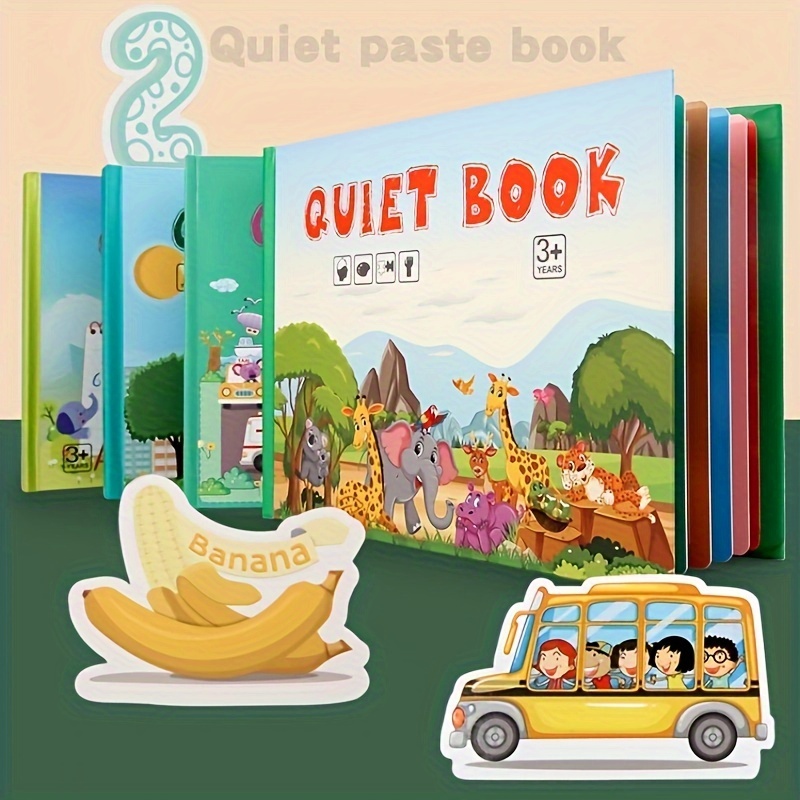 4 pz/set libri per bambini libro occupato Montessori per bambini 2