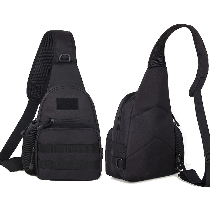 Men's Square Waterproof Shoulder Bag Messenger Bag Triangle Pattern Chest  Bag Multifunctional Sling Bag For Outdoor Sports Travel Work Commute - Temu