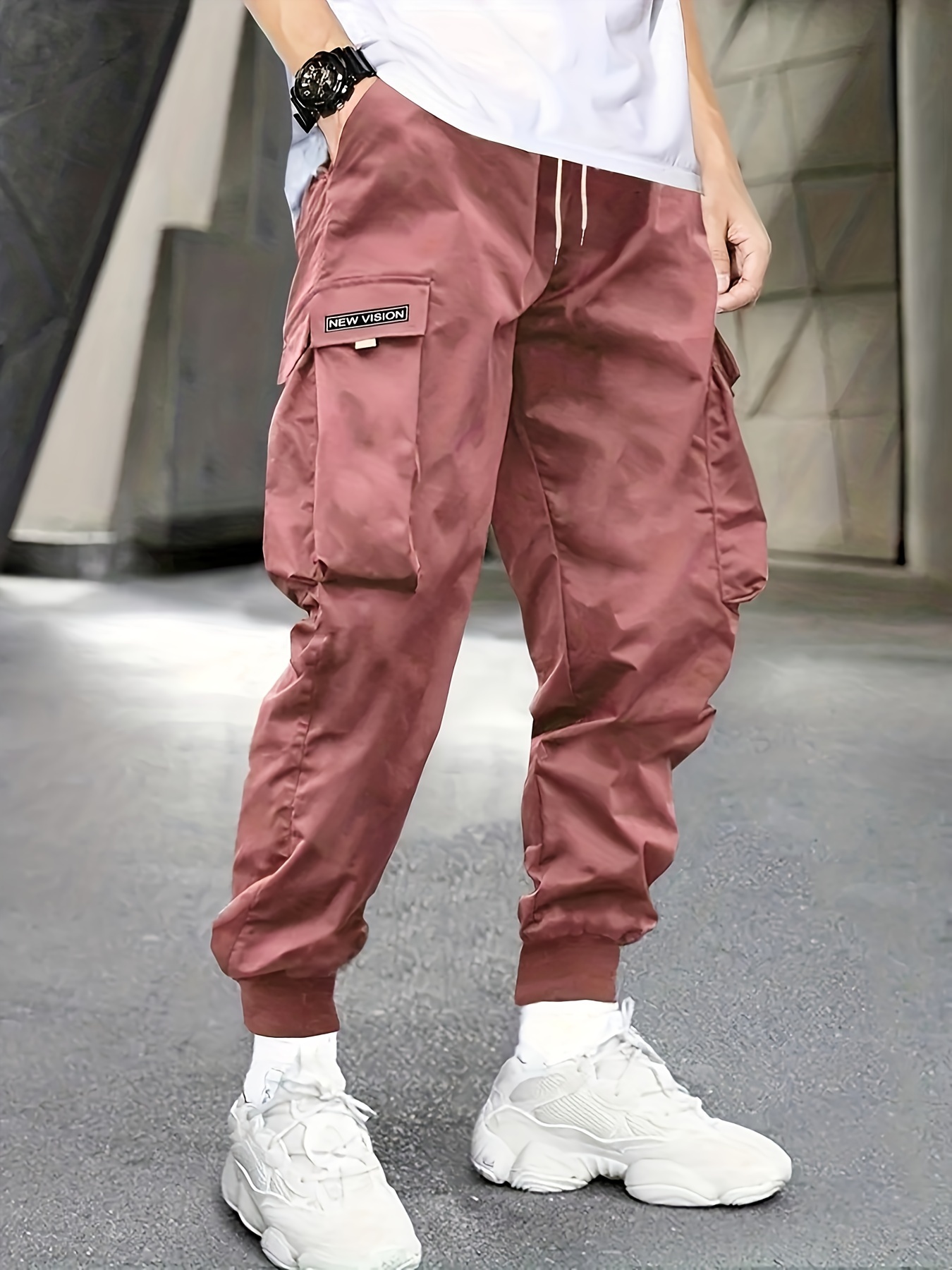 Pink Oversize Streetwear Pants  Pink Streetwear Cargo Pants