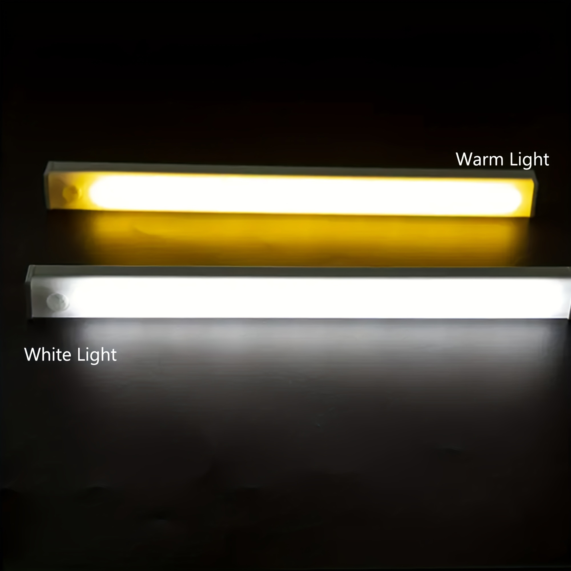 Iluminación LED con sensor de movimiento para debajo del gabinete, barra de  luz LED USB de 17 pulgadas, luz nocturna para cocina, armario, armario
