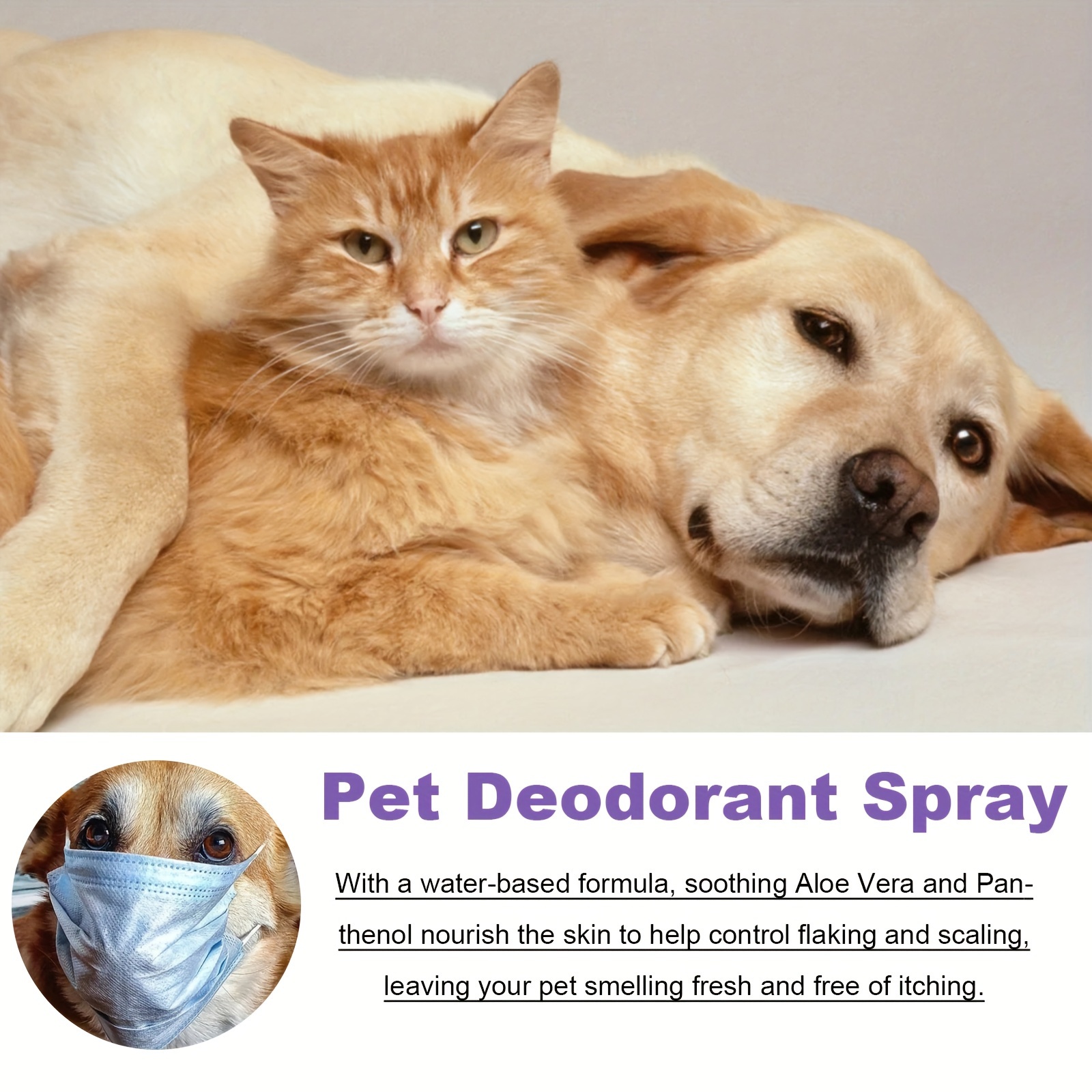 Spray Deodorante Cani E Gatti Animali Domestici Spray - Temu Italy