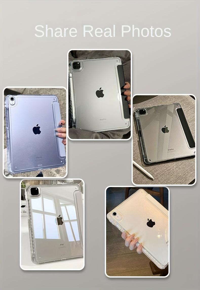 2023 New Ipad Air 5 Protective Shell 4 Transparent - Temu