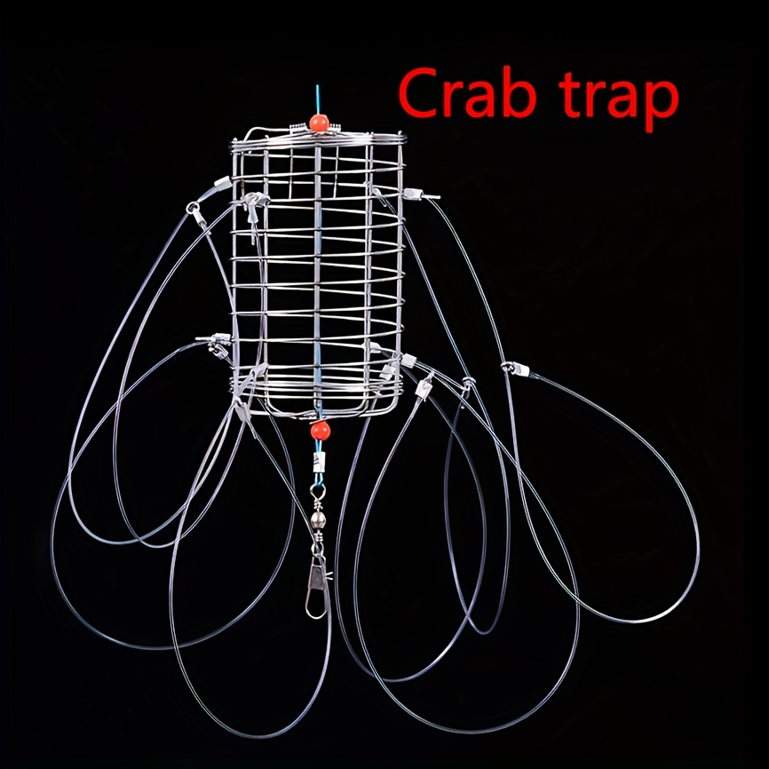 Piège à crabes portable et pliable, pièges à appâts réutilisables pour la  capture de poissons, montage rapide et facile