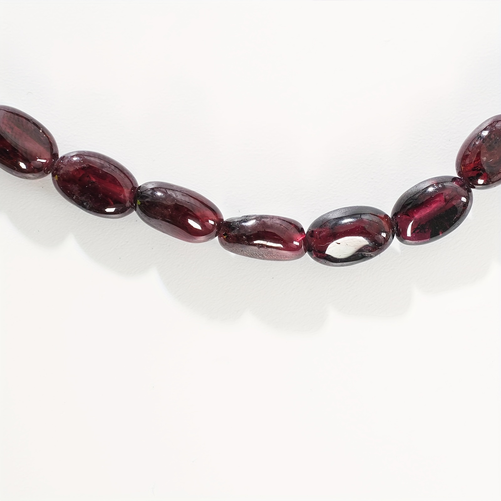 1pc/3pc/5pc Burgundy Garnet Double Circle Bracelet Suitable For Men Women  To Wear Crystal Birthstone Bracelet