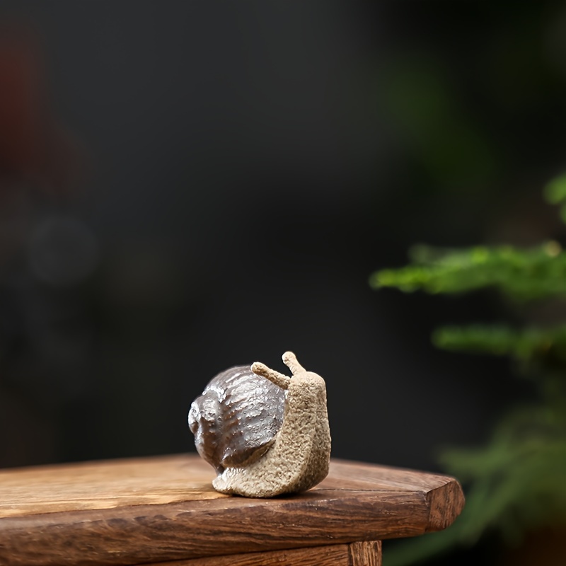 Ceramic Animal Snail Ornaments for Succulent Potted Plants