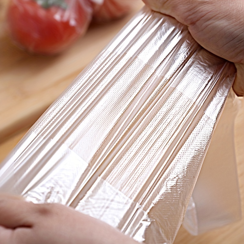 Toorise 100pcs Roll Plastic Carrier Bags Vest Fresh-keeping Plastic Bags  with Handle Disposable Food Storage Bags Kitchen Accessories for Kitchen  Meat Vegetable Protector 