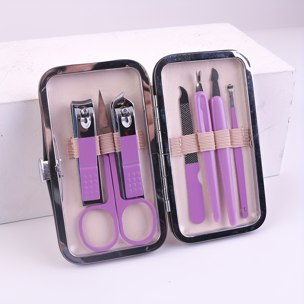 Nail Clippers Set Stainless Steel Nail Kit Eyebrow Tweezers Dead