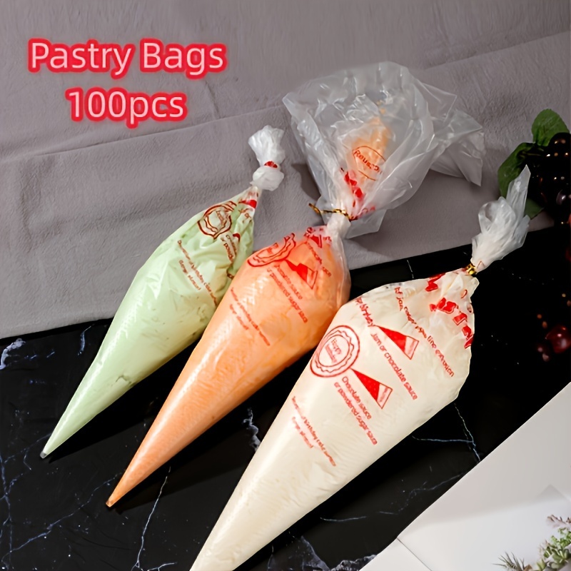Pipping Bags With Extra 4 Pastry Bag Ties And 4 Clips - Temu