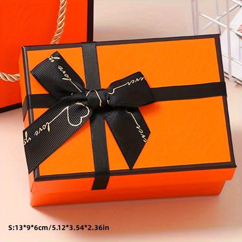 Gift Box Bowknot Decor Paper Gift Box Wrapping - Temu