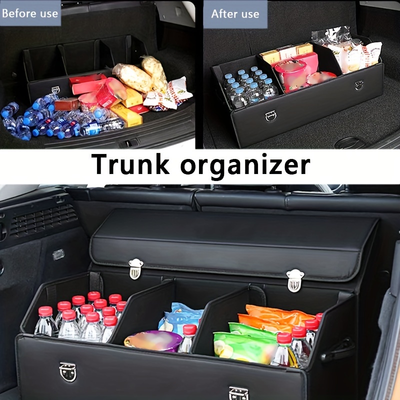 XMING Kofferraum-Organizer for SUV-Leder-Aufbewahrungsbox mit