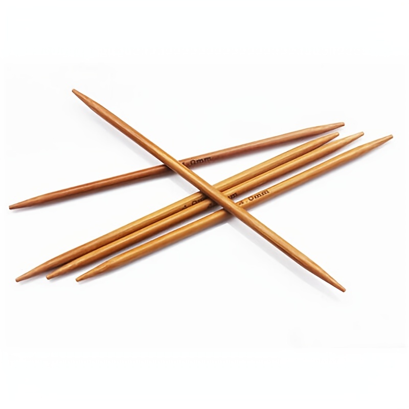 Bamboo Knitting Needles Crochet Needles Set Double - Temu