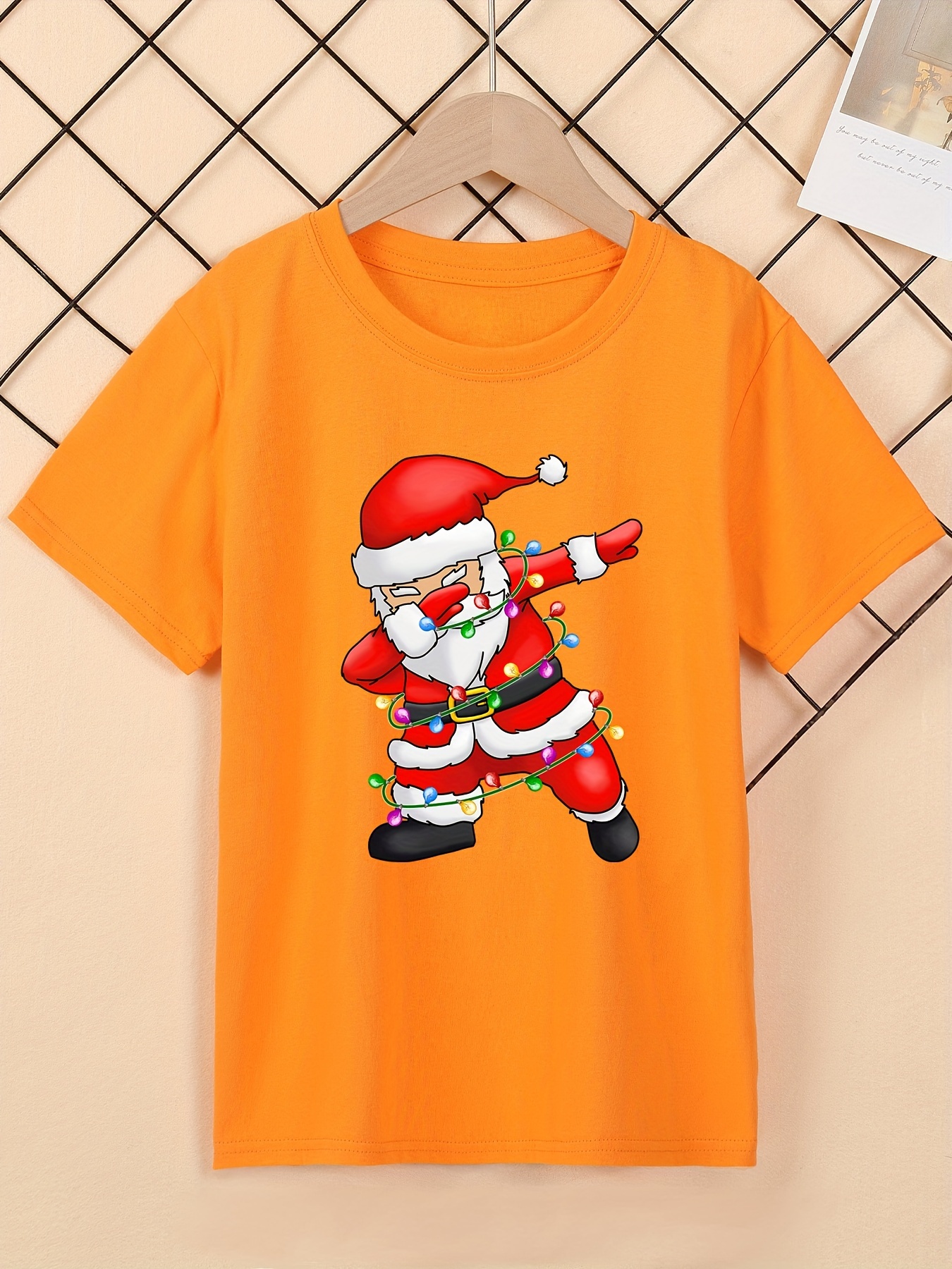 Weihnachten Hip Hop Style Jungen Sommerkleidung! Temu - Für T-Shirts Und - Leichte Bequeme Santa Germany Print Coole