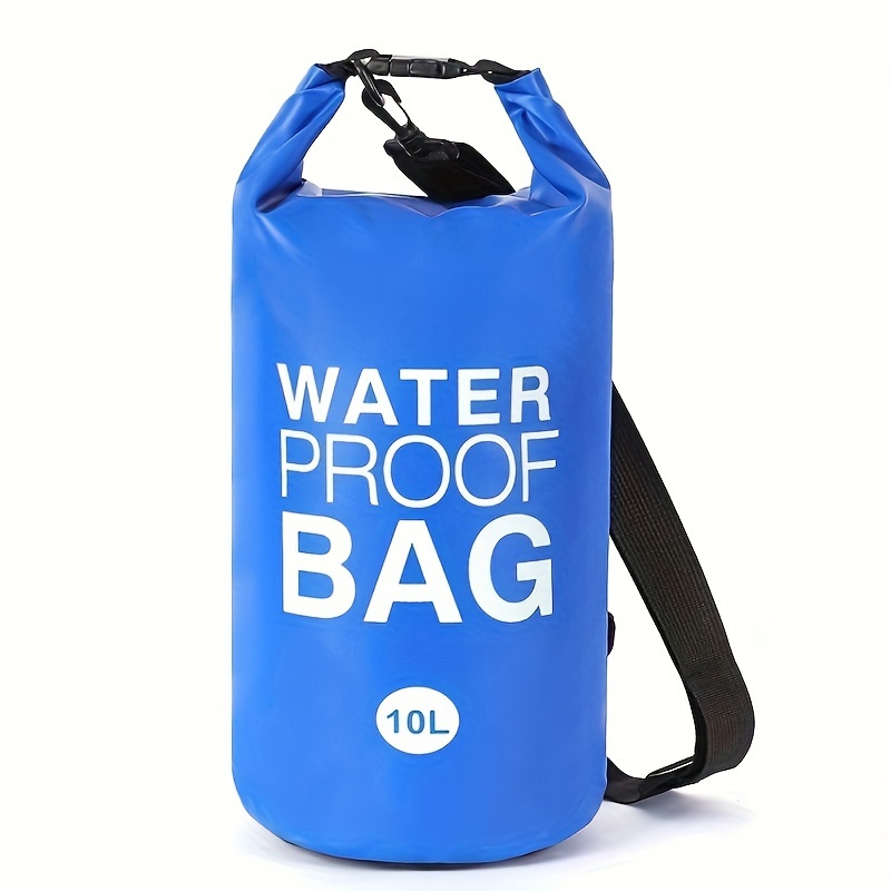 1pc 10l Outdoor Portable Waterproof Dry Bag For Kayaking Boating