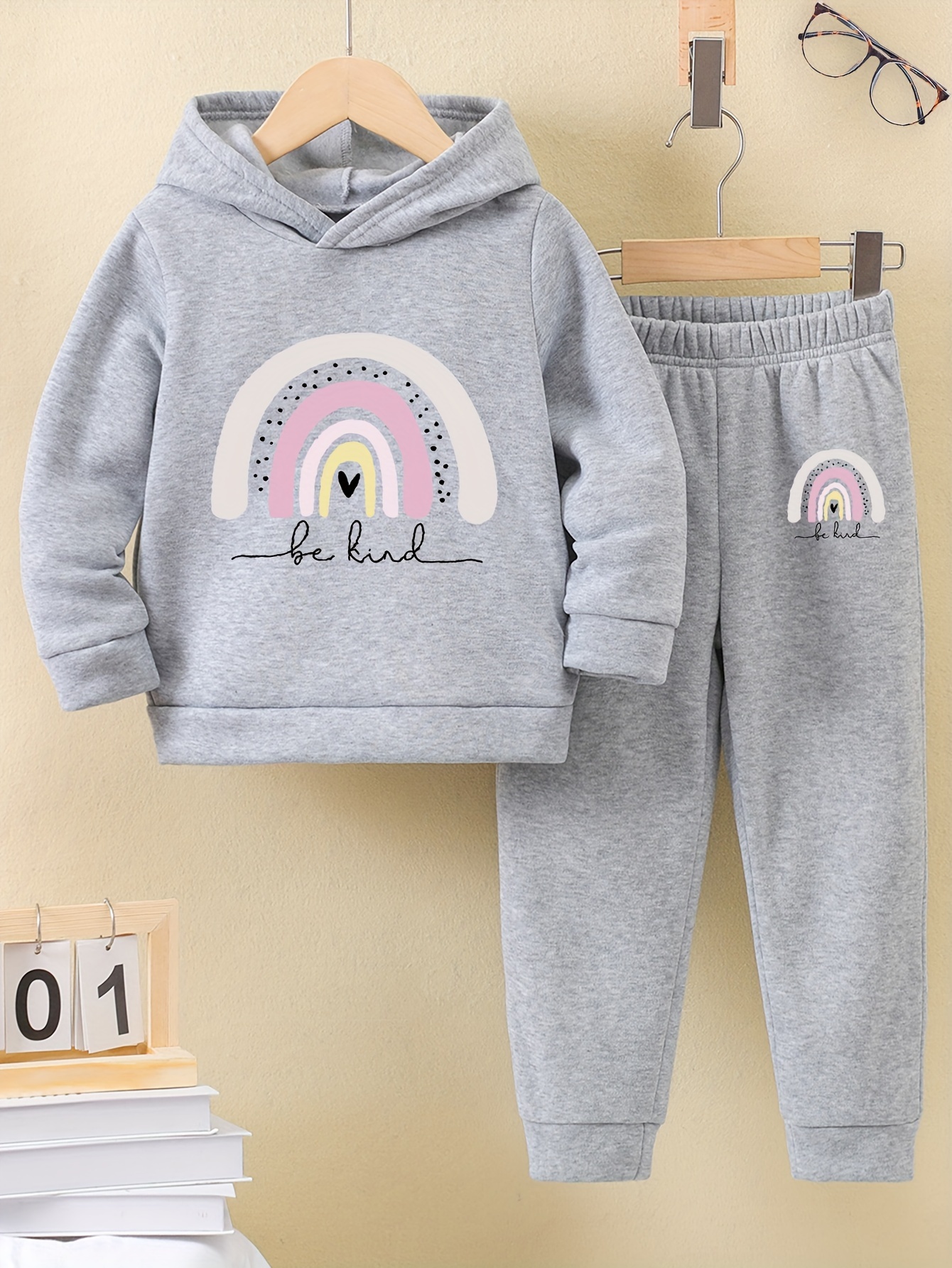 Outfits Girls Velour Tracksuit Hoodie Jogger Set Sweatsuit - Temu