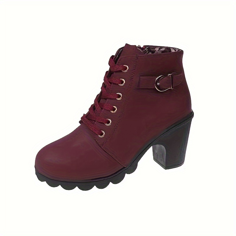 Buy Sinsay kids girl lace up closure insulated ankle boots brown maroon  Online