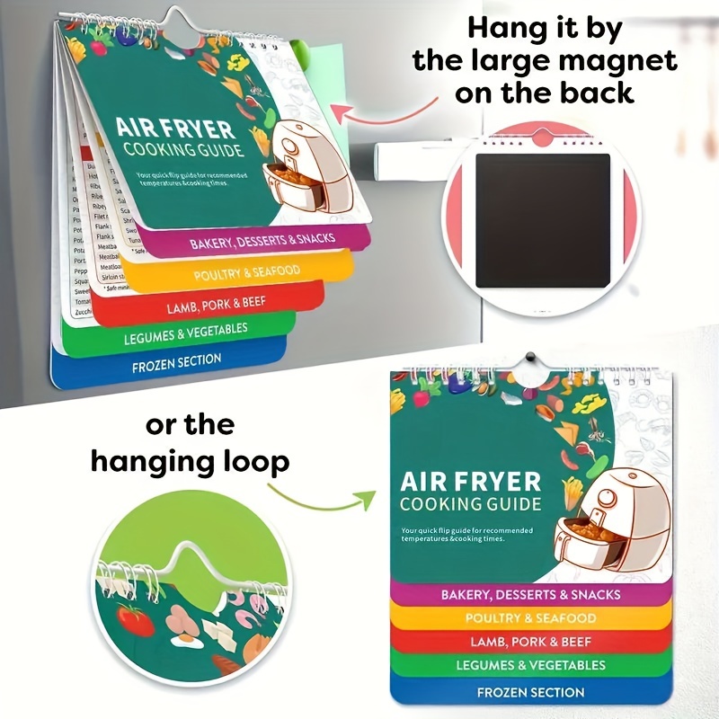 Air Fryer Magnetic Sticker Kitchen Function Sticker Cooking - Temu Austria