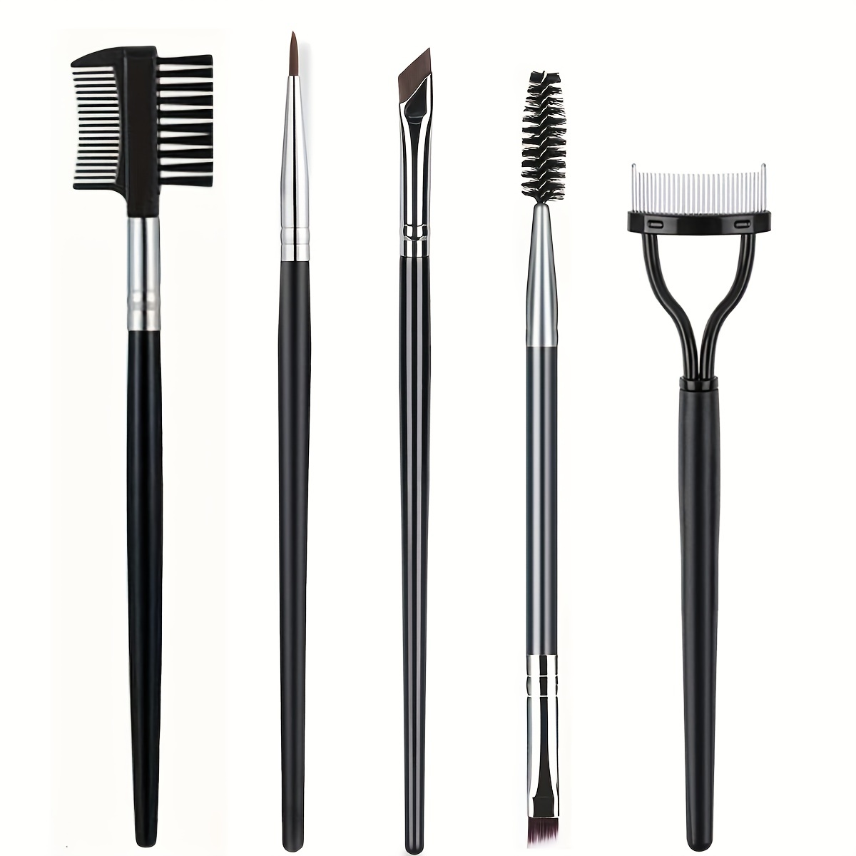 3pcs Eyeliner Brush Fine Angled Brow Tint Brushes Eyebrow Brushes Set Fine  Point Angled Slanted Eyebrow Tinting Brushes Ultra Thin Flat Eyeliner Makeu