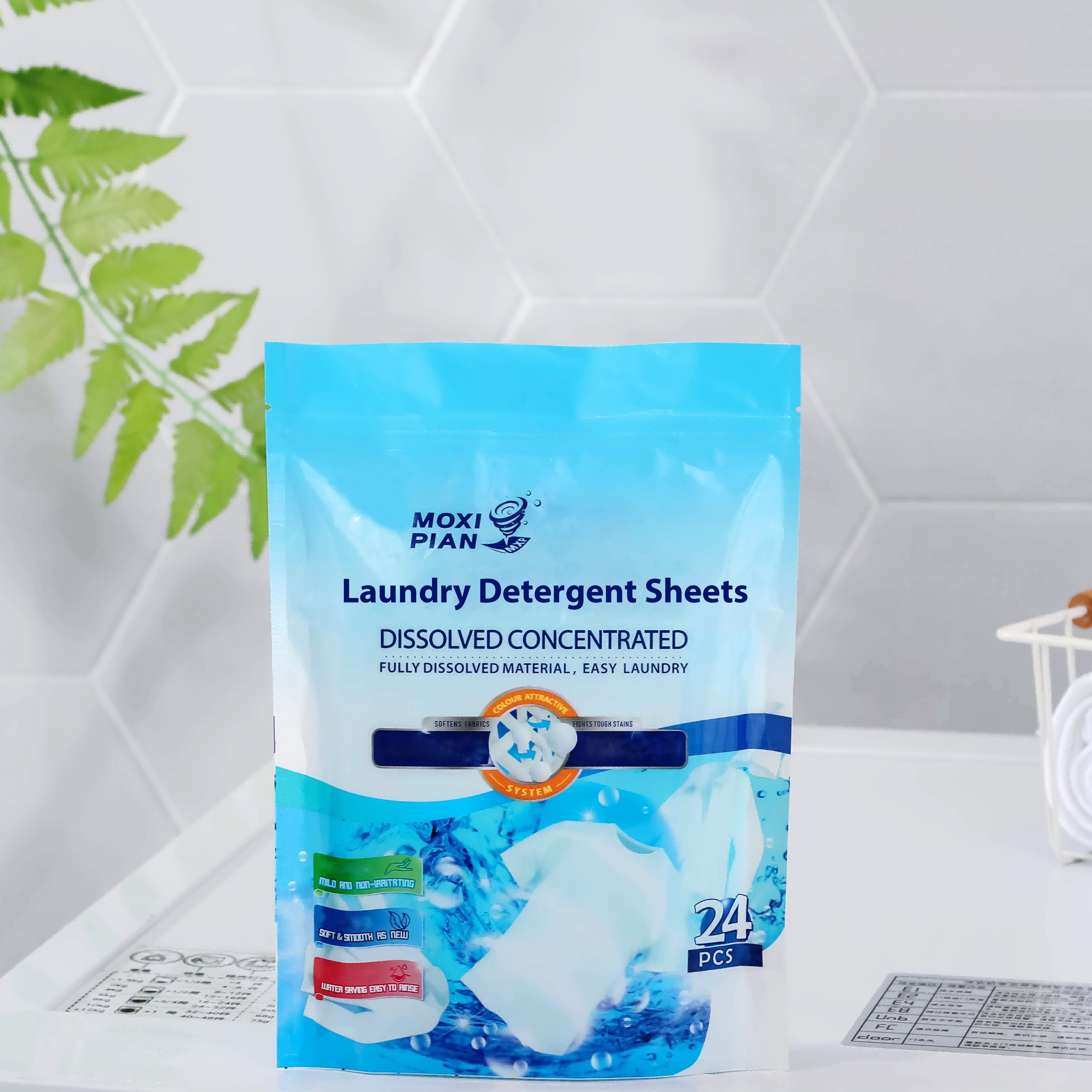 30pcs Tablettes de lessive feuille de détergent à lessive - Temu