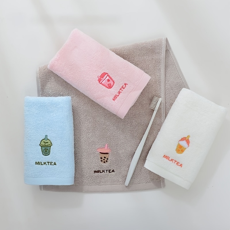 Soft Absorbent 100% Cotton Cartoon Face Towels For Kids - Temu