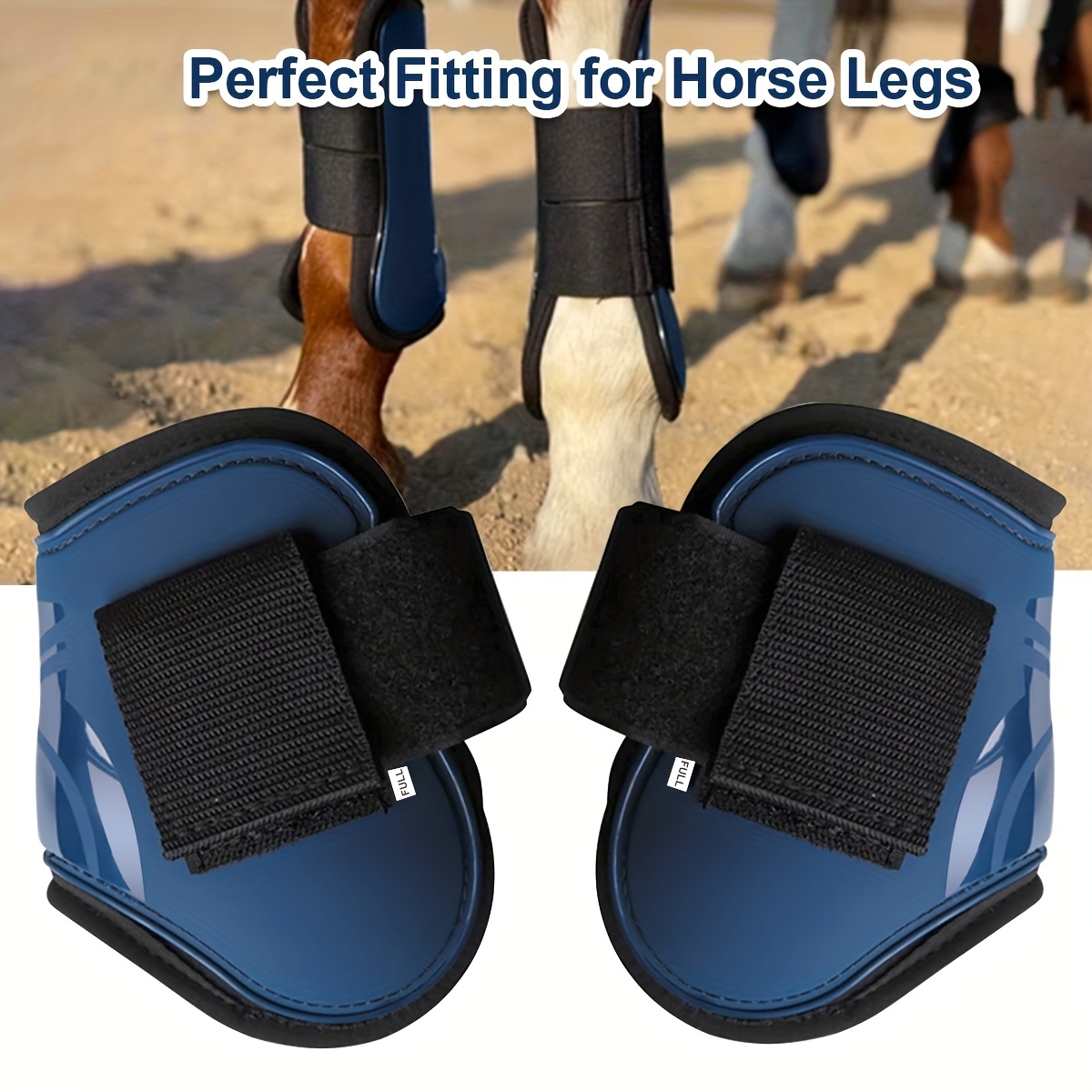 4 Pieces Horse Leg Wraps Equestrian Equipment Riding Racing