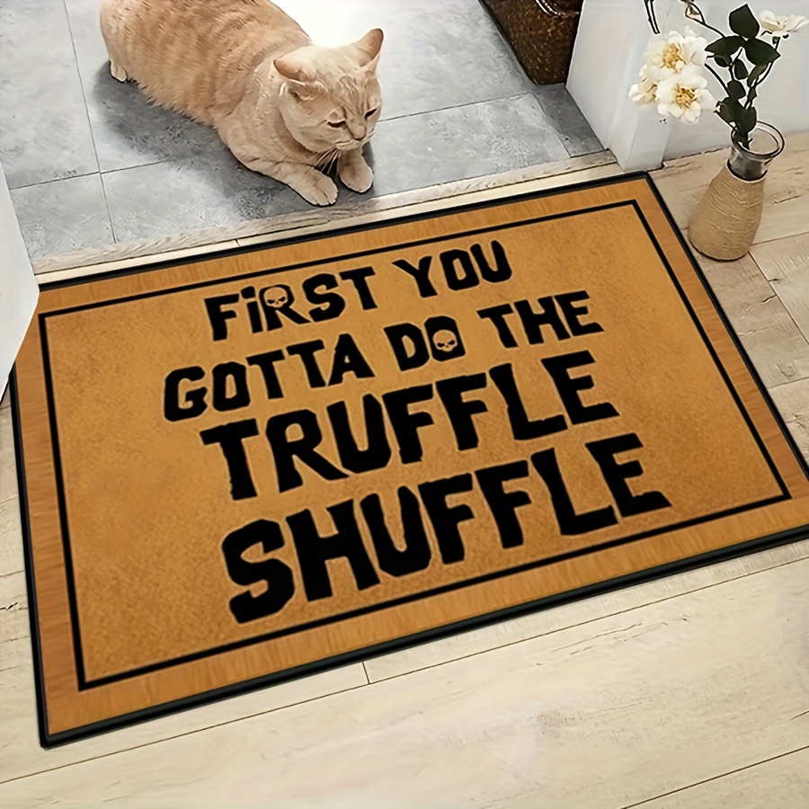 Dirt Resistant Welcome Door Rug, Modern Funny Low Pile Indoor