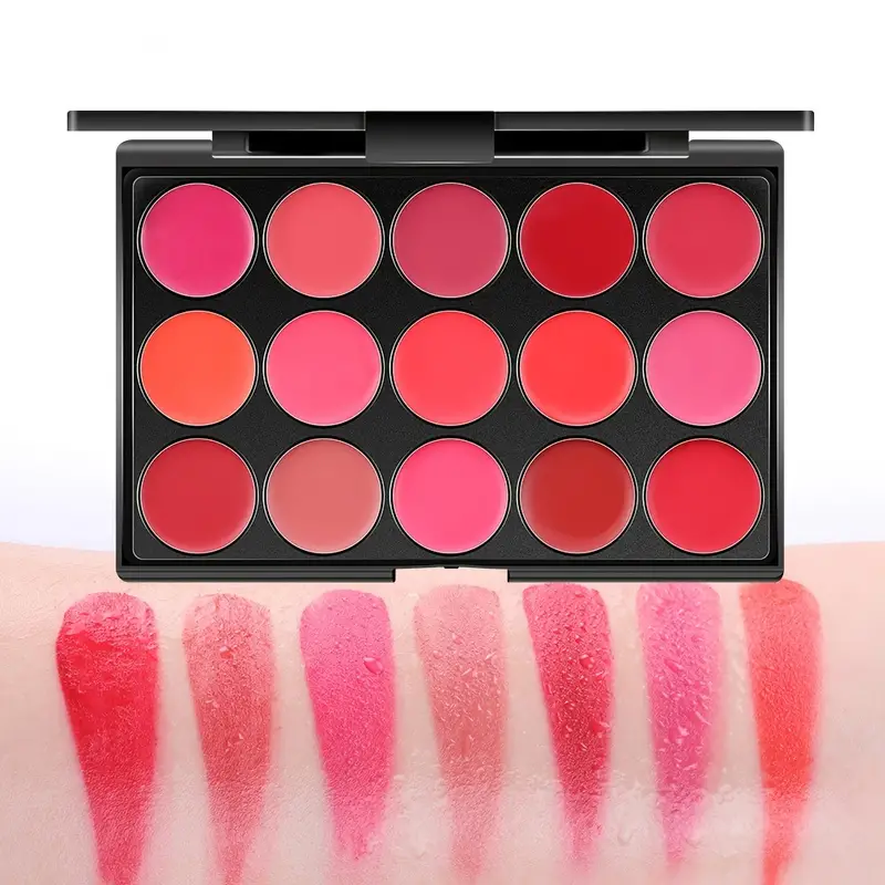 15 Colors Moisturizing Lip Balm Waterproof Lipstick Palette - Temu
