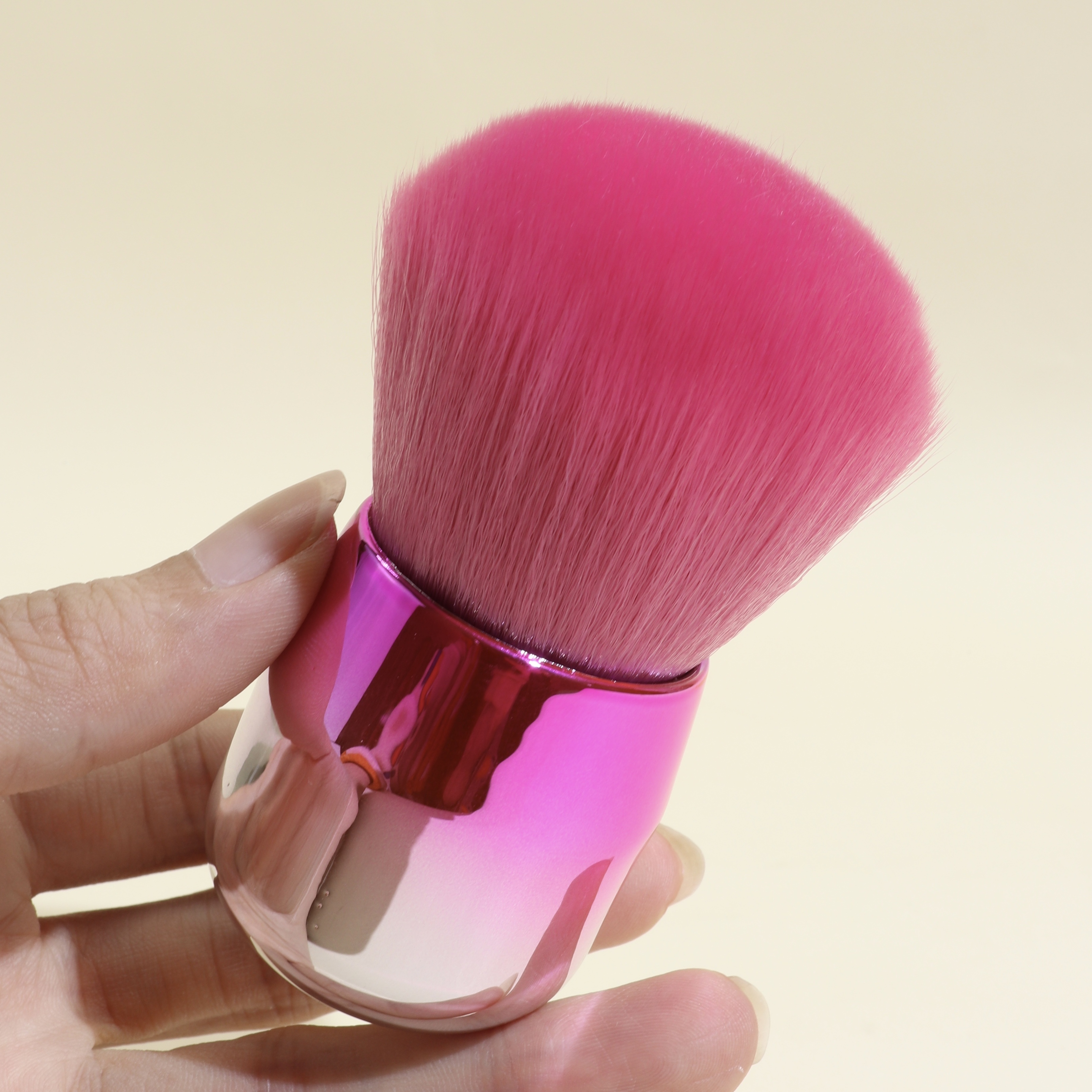 1pc Mushroom Head Powder Blusher Brush Multipurpose Mushroom Shape Soft  Bristles Nail Art Dust Brush Face Makeup Brush For Beginner For Home