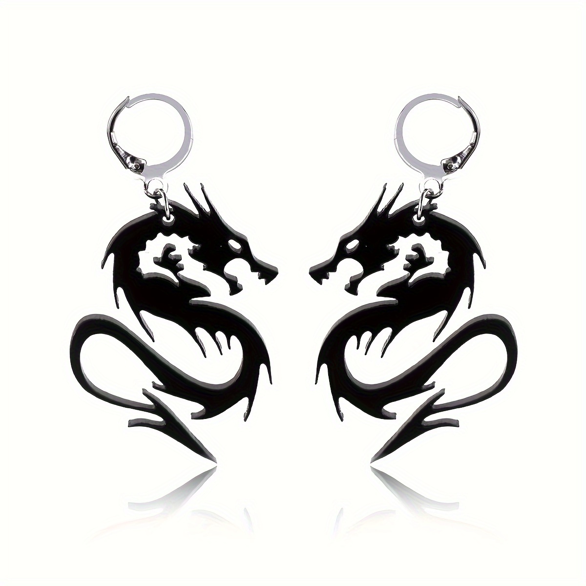 Black on sale dragon earrings