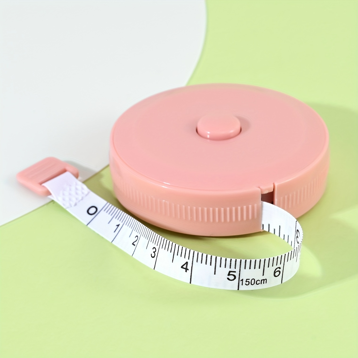 150cm Round Plastic Tape Measure Pink