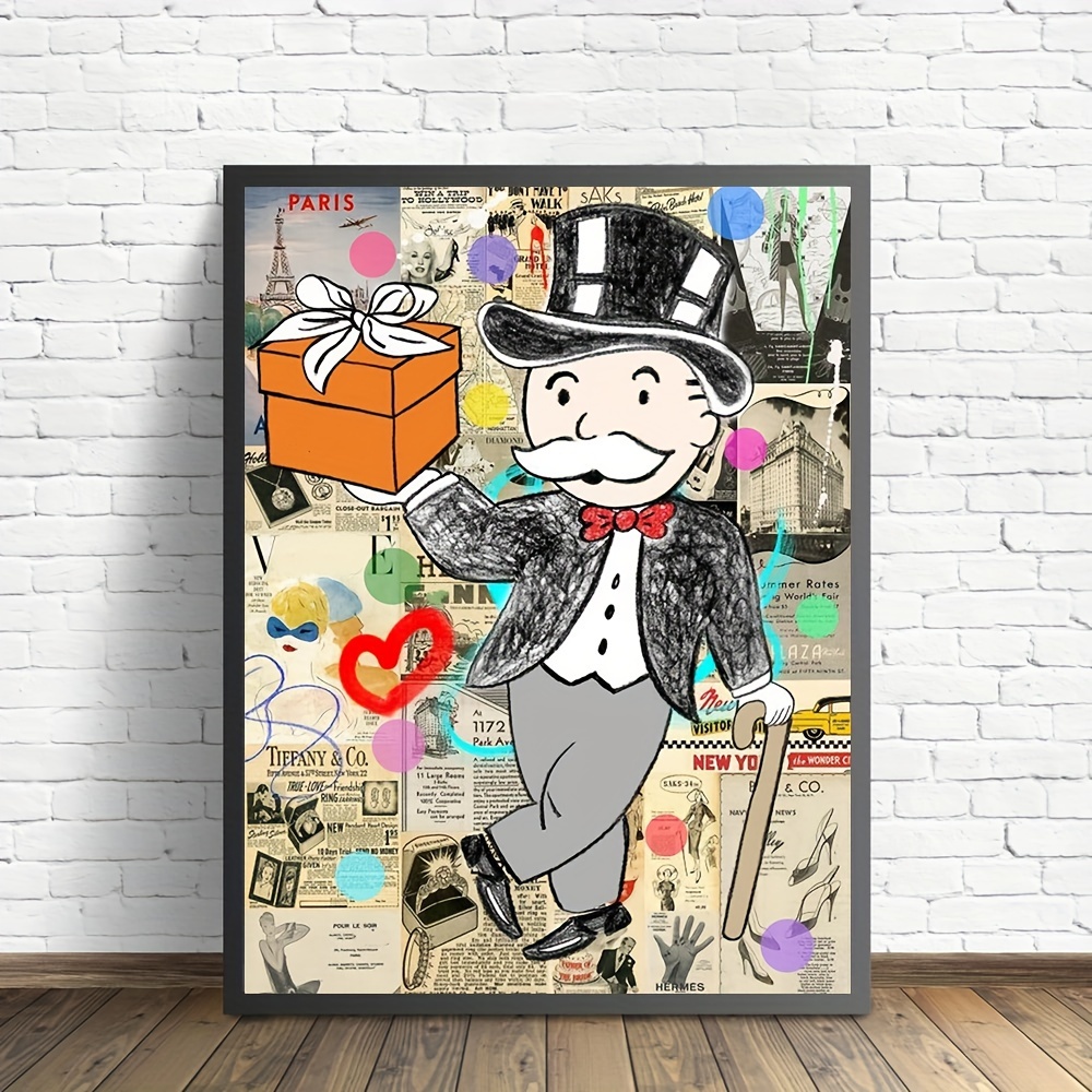 Monopoly Graffiti Wall Art